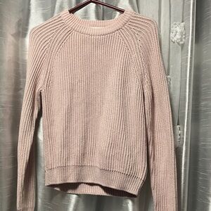 H&M Soft Blush Crew Neck Sweater